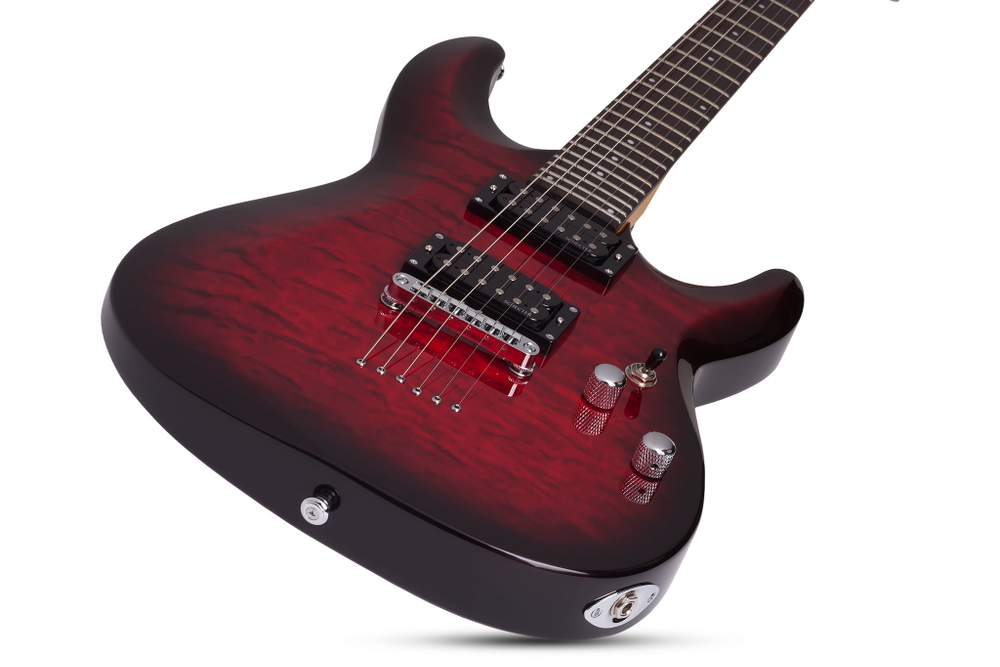 Schecter C-6 PLUS SEE THRU CHERRY BURST