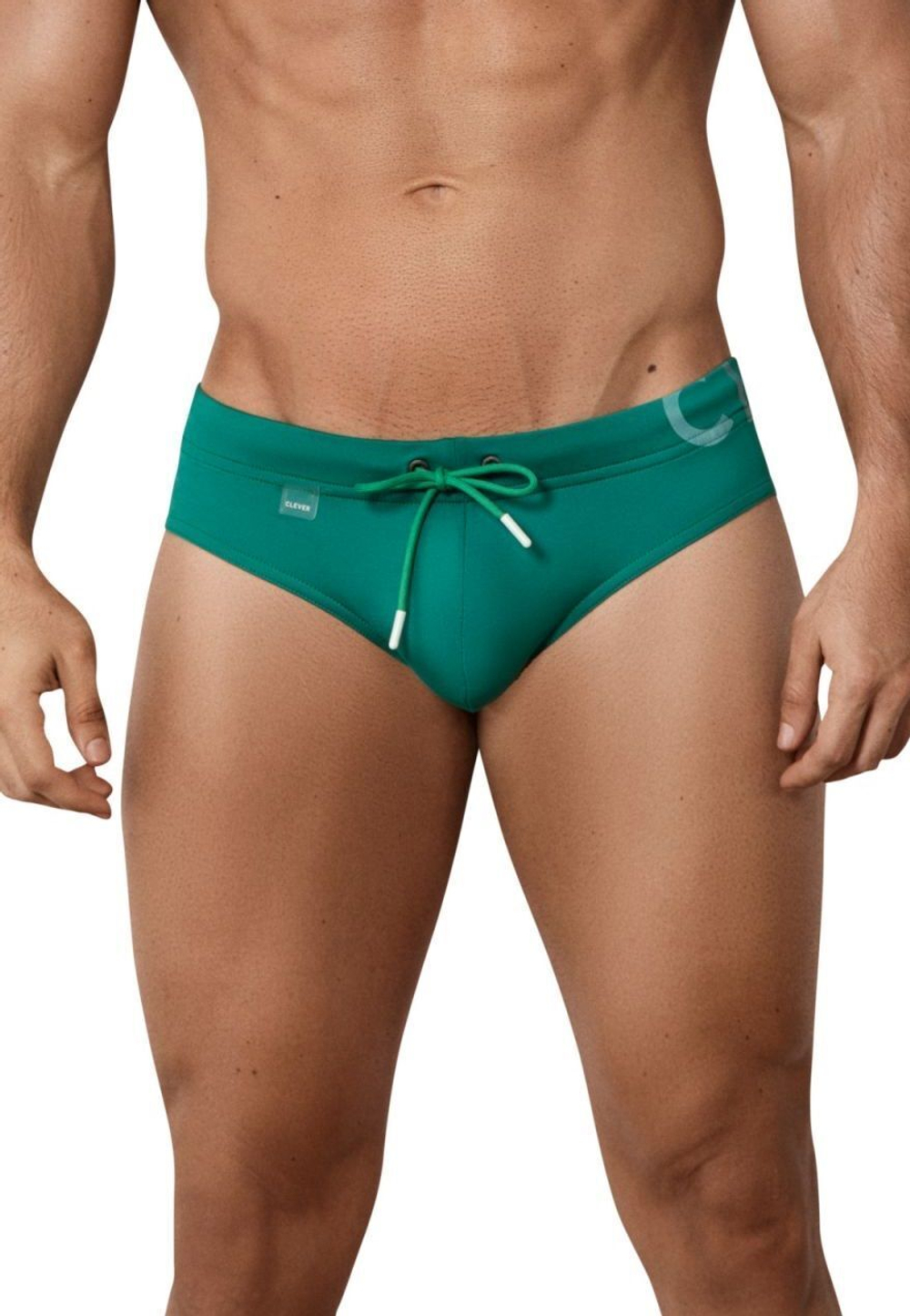 Зеленые принтованные плавки Malibu Swimsuit Brief (Размер: XL) (Цвет: зеленый)