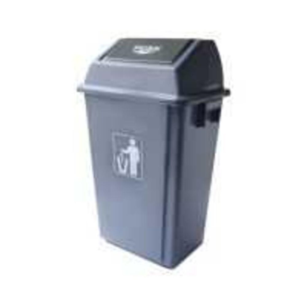 Бак контейнер для мусора с качающейся крышкой 58 л, 44*32*74 см пластик SUNNEX