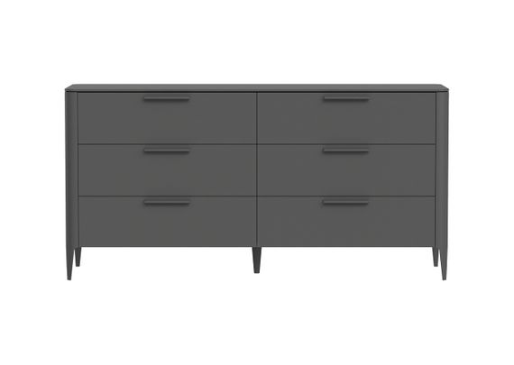 Комод Type 6 ящиков ширина 170 см (темно-серый)