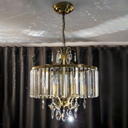 Citilux Инга CL335163 Люстра подвесная хрустальная Бронза