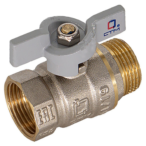 Кран шар. для воды 1/2" г/ш бабочка CTM СТАНДАРТ CWFMB012