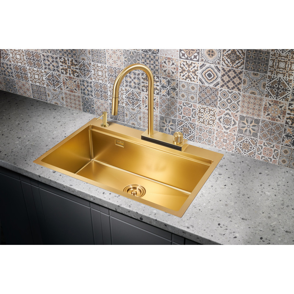Мойка для кухни Milacio Denia 75 Steel MC.77428 золото