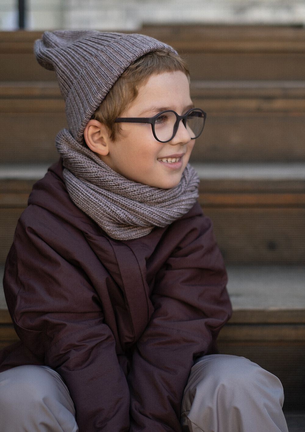 Снуд ko-ko-ko Серо-Коричнеый Меланж