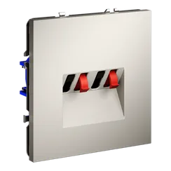 Розетка акустическая встраиваемая VOLTUM S70 4-местная, (кашемир)