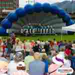 Надувная сцена ракушка «Морская волна», 16×8×8 м