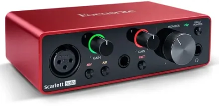 Внешняя звуковая карта Focusrite Scarlett Solo 3rd Gen