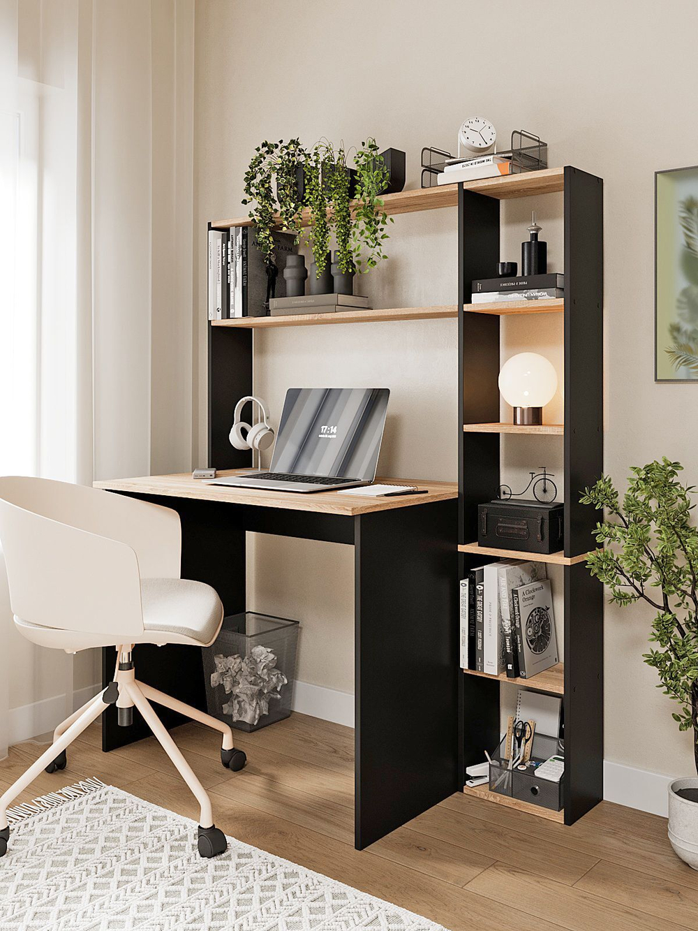 Стол письменный, стол компьютерный, белый,120х60