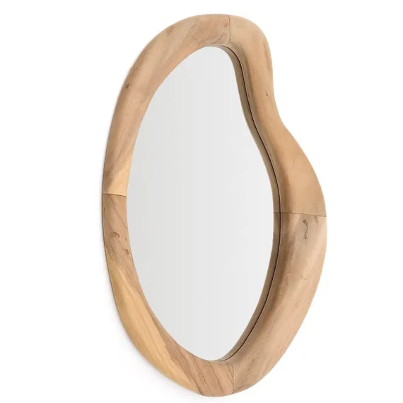 Зеркало Selem 68x44 см в деревянной раме с натуральной отделкой 