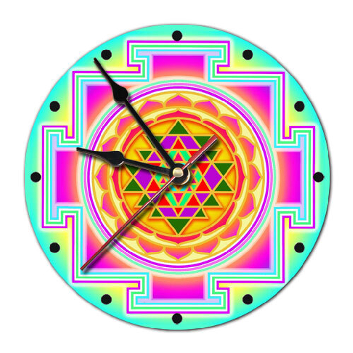 Часы настенные Шри-янтра пластик, 20 см 020082