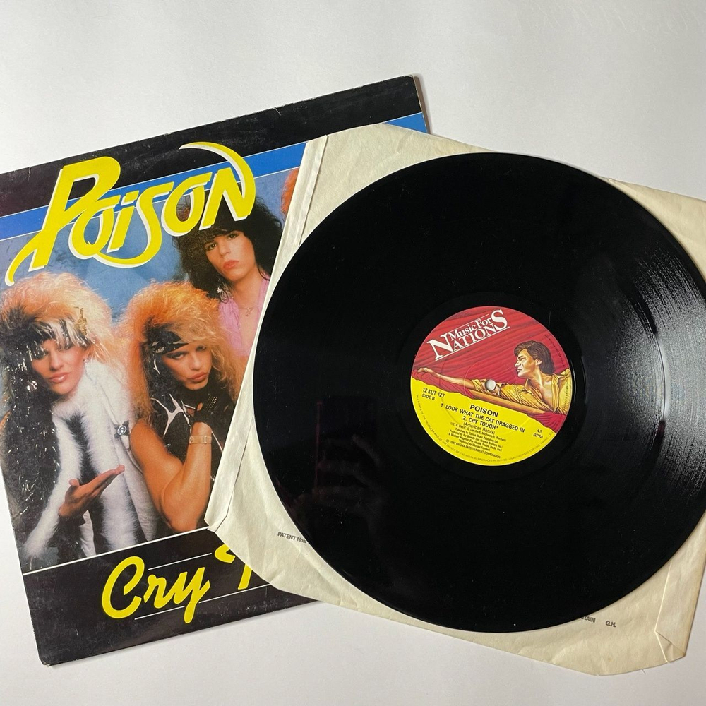 Винтажная виниловая пластинка LP Poison Cry Tough (UK 1987)