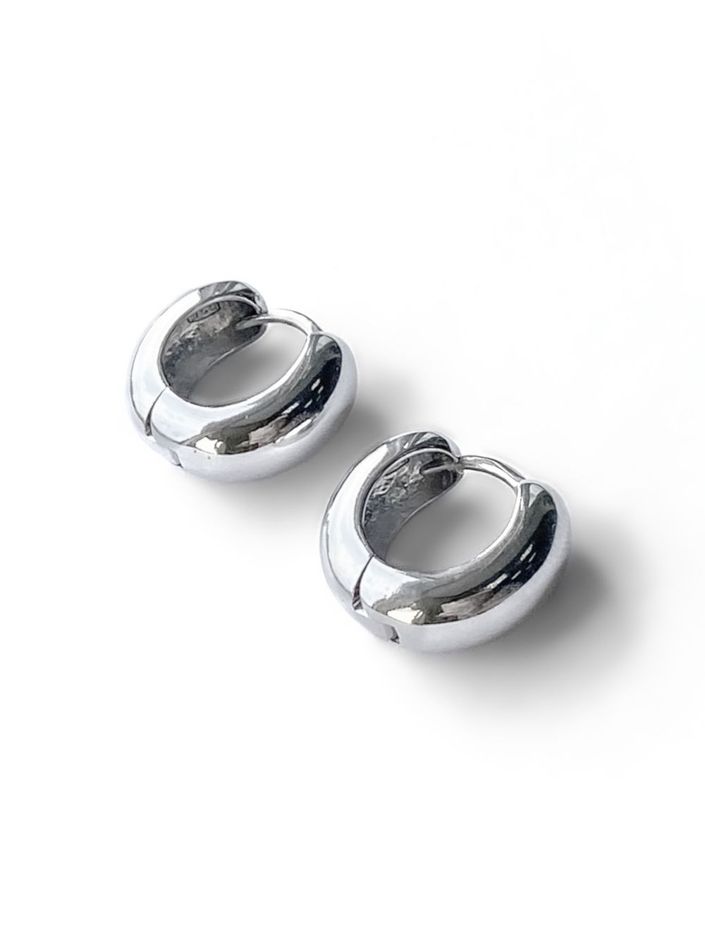 Серьги-хупы, как бублик 20 мм