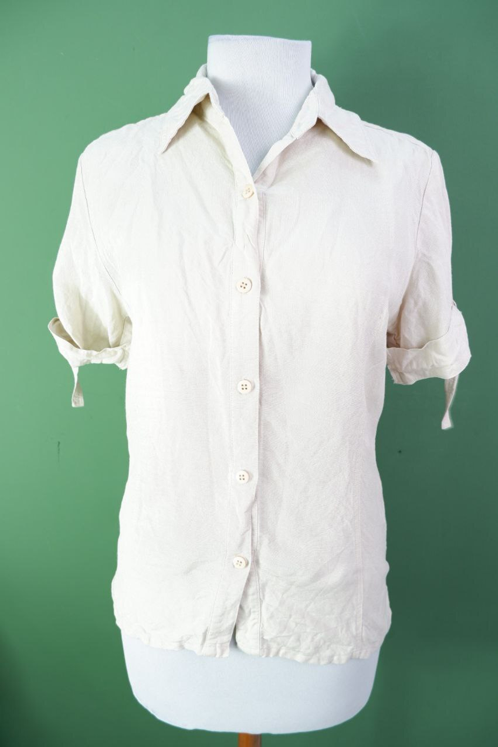 Рубашка double speed с добавлением льна 44 размер