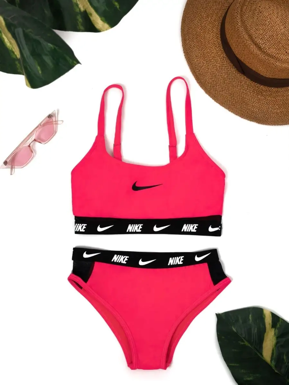 купальник раздельный спортивный с топом NIKE