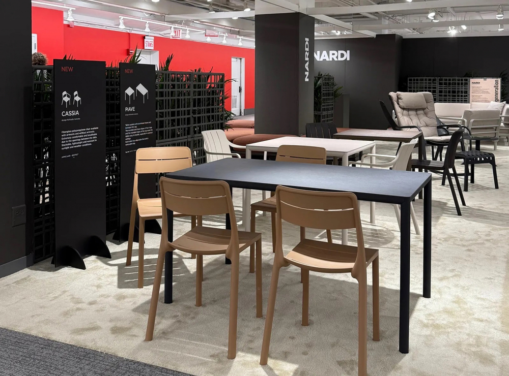 Стол обеденный ламинированный Nardi Piave 140х80, антрацит