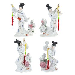 GAEM Фигурка декоративная "Гейша" (блок 4 шт), L11,5 W6,5 H15 см, 4в.