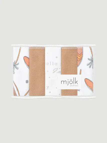 Нагрудник Mjolk текстиль 5 шт.