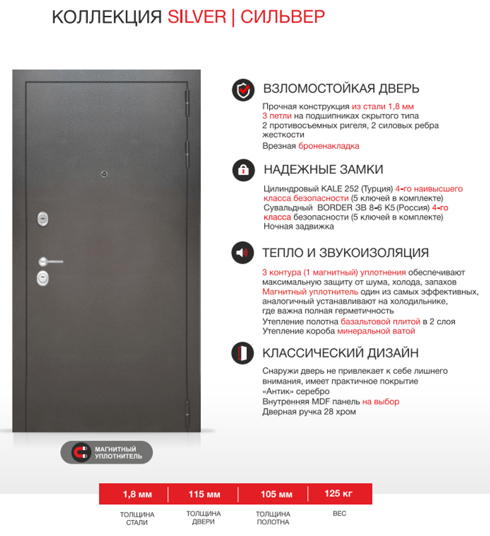 Дверь Входная Лабиринт Silver 11 - Графит софт металлическая