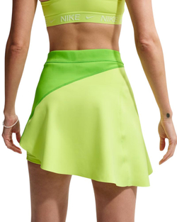 Теннисная юбка Nike Court Slam Dri-FIT High-Waisted Tennis - mean green/light lemon twist/black