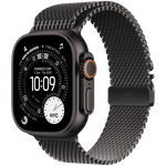 Apple Watch Ultra 3 GPS + Cellular 49mm Black Titanium Case with Black Titanium Milanese Loop - Small,Model A3281