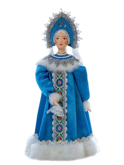 Кукла интерьерная Снегурочка под ёлку в русском костюме