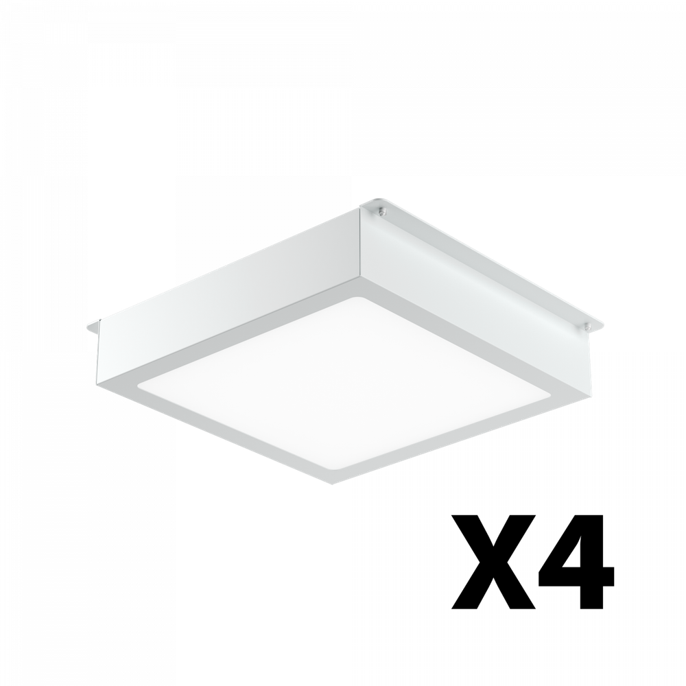 Комплект светильников Geniled Griliato Tetris x4 для ячейки 200x200 80Вт 3000К Опал Белый IP40