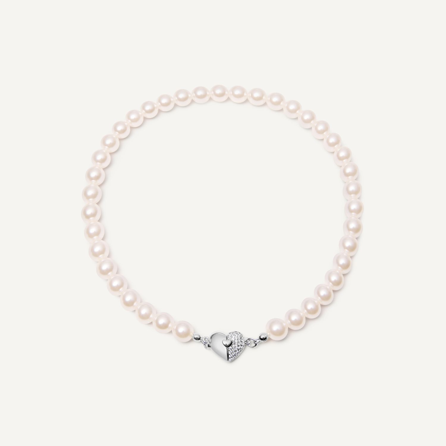 Колье Open Heart Necklace - Silver