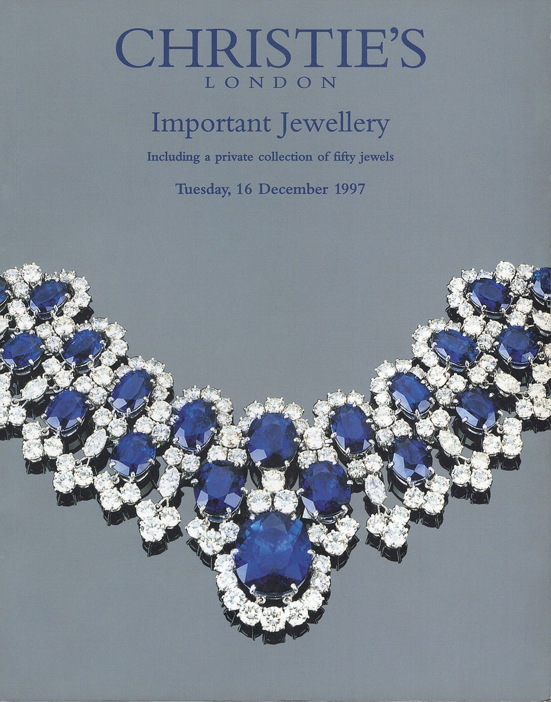 Каталог аукциона Christie's, Лондон, Ювелирное искусство от 16 декабря 1997 года