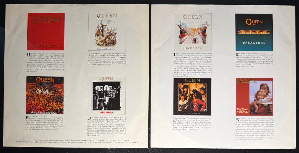 Queen ‎– Greatest Hits II 2LP (Европа 1991г.)