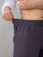 Брюки Бдж-129/серофиолетовый-джинс