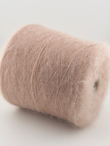 Розовая Пудра 75% кид мохер 25% шелк  950 м/100 гр