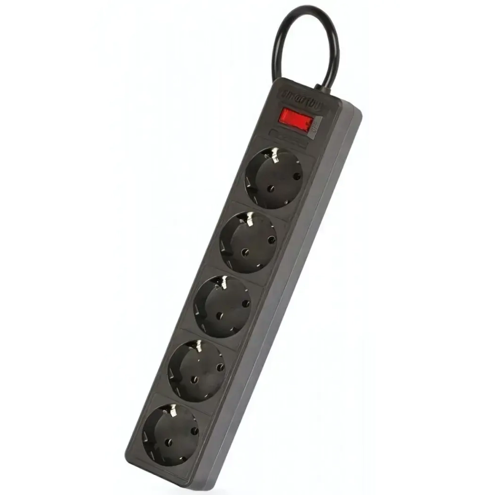 Сетевой фильтр SmartBuy One 5гнёзд 5м 2200Вт черный (35)