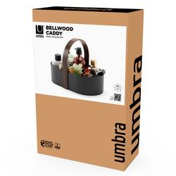 Органайзер Bellwood Caddy, 30х23 см, черный/орех