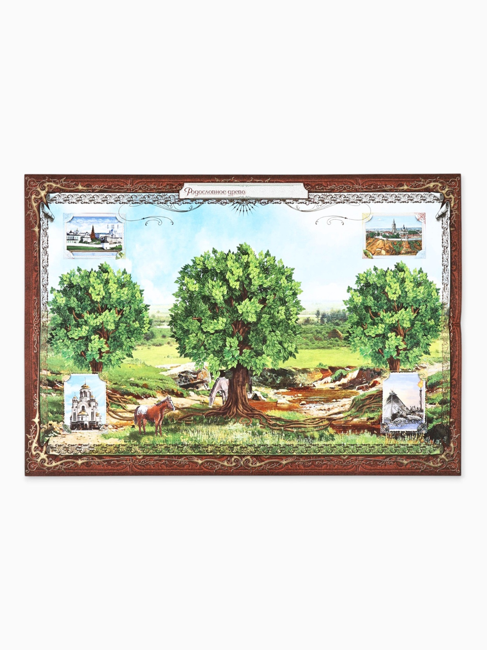 Родословная книга «Древо», 56 листов, 16.5х24 см