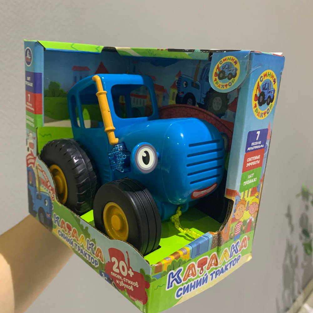 Каталка-игрушка Умка Синий Трактор  20+ песен (HT1373-R)