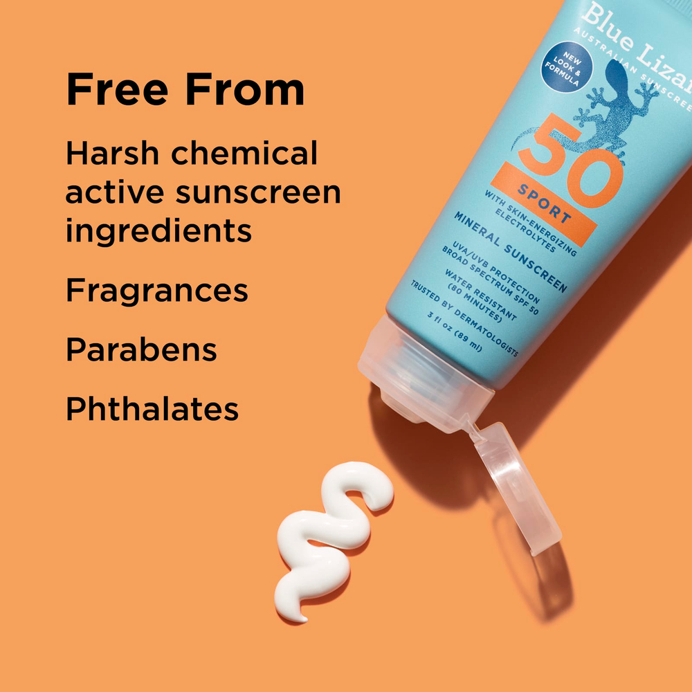 Blue Lizard Australian Sunscreen, солнцезащитное средство, для активных людей, SPF 50, 89 мл (3 жидк. унции)