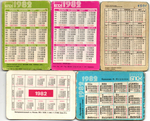 № 43 Набор из 5 стерео Календариков. Мультфильмы СССР 1981 - 1982 гг.