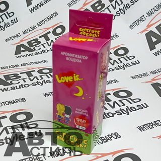 Ароматизатор спрей-картон Contra  30мл Love is  (райский виноград)