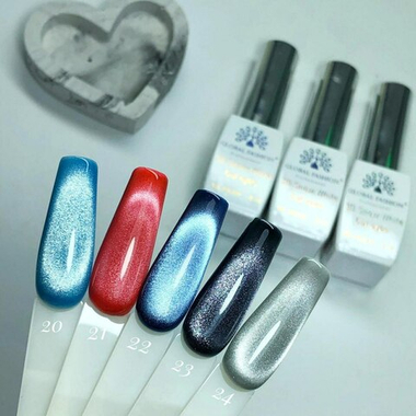 ГЕЛЬ ЛАК КОШАЧИЙ ГЛАЗ 3D SNOW WHITE 24