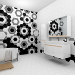 Керамогранит Kerama Marazzi Буранелли белый 231х200х7 мм (22 шт.=0,76 кв.м)