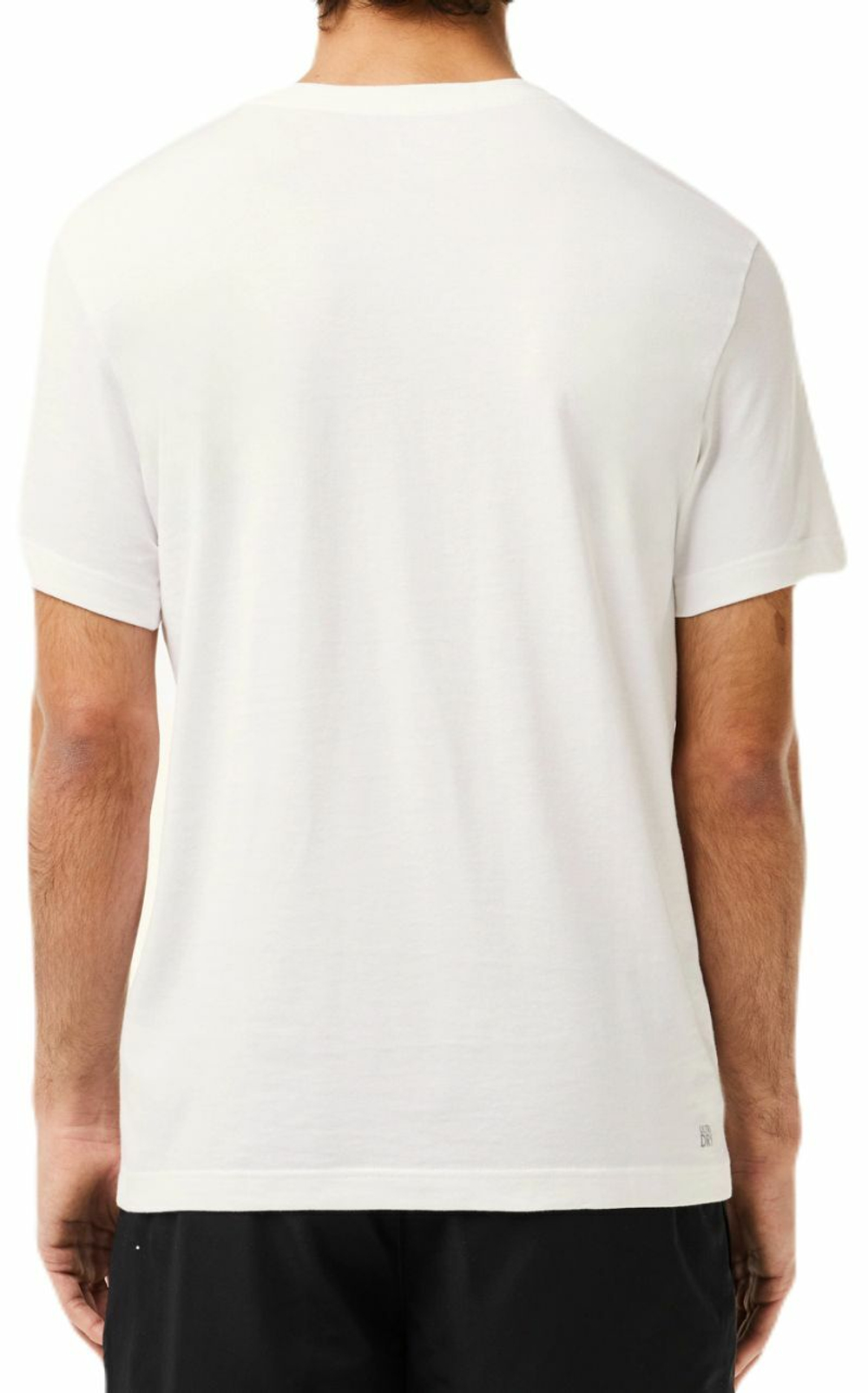 Мужская теннисная футболка Lacoste SPORT 3D Print Crocodile Breathable Jersey T-shirt - белый