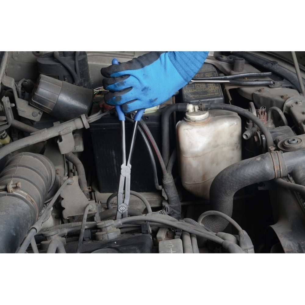 KING TONY (6329-13C) Плоскогубцы тонконосые удлиненные 340 мм, двойной шарнир