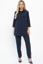 Костюм с брюками Ксанти НЬЮ (синий) К14502-3М LT Collection