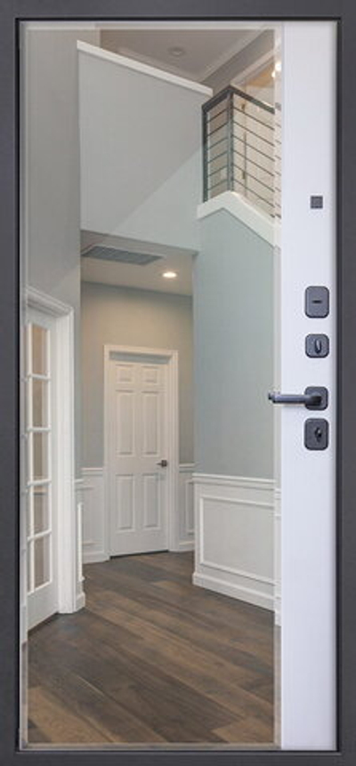 Стальная дверь "Dominica" с зеркалом. Заказная модель.