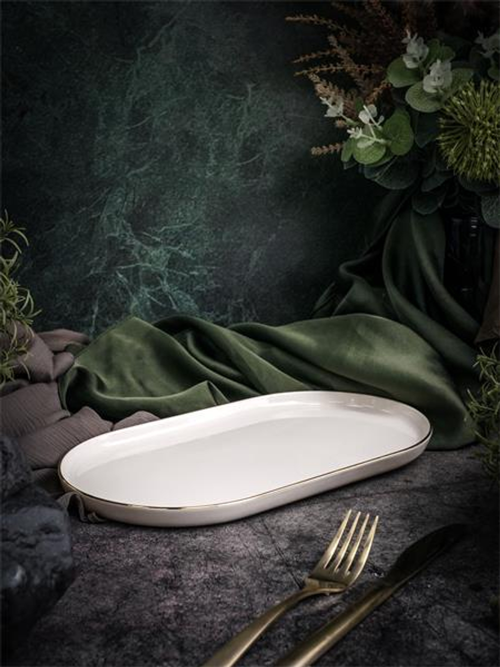 Блюдо овальное 28см CHOPIN GOLD