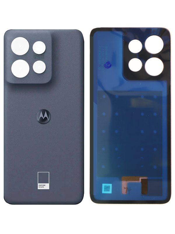 Задняя крышка для Motorola S50 5G серая (Grey) без стекла камеры