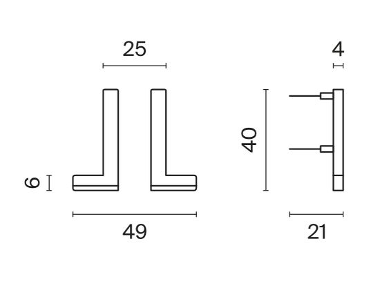 Модули подсветки клавиш выключателя/переключателя двухклавишного, S70