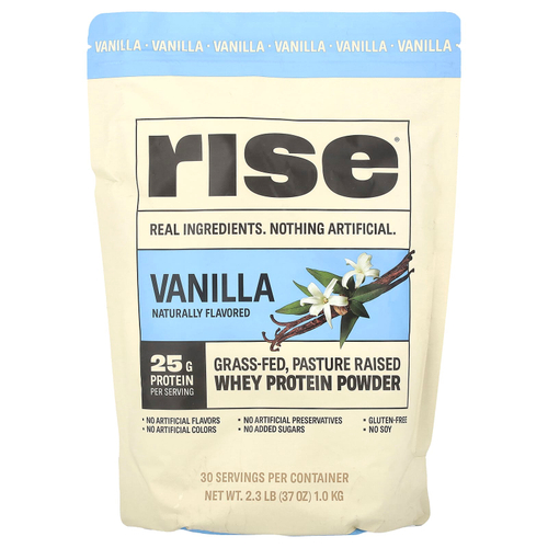 Rise Bar, Порошок из сывороточного протеина, ваниль, 1 кг (2,3 фунта)