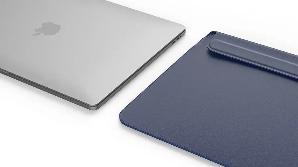 Чехол для ноутбука WIWU Skin New Pro II PU Leather Sleeve для Apple MacBook Pro 16.2 (2021) (синий)