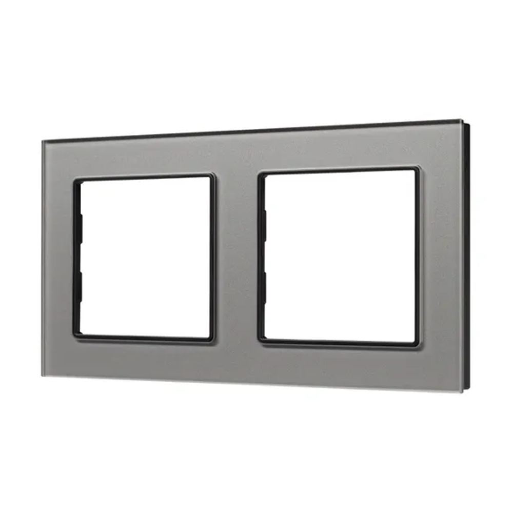Рамка стеклянная FRM-GLARE-GS-2-GR (Arlight, -) 043798